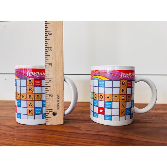 Scrabble Game "Coffee Break / Hot Stuff" Mugs (2) - Picture 11 of 14